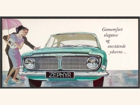 1962 Ford Zephyr 6 Brochure Page 1 0062-0016 — 18×24 proportions
