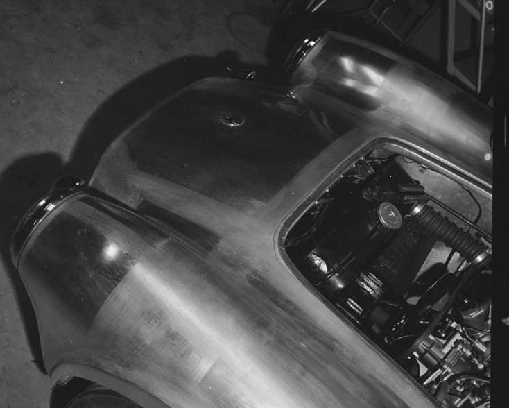 1962 COBRA CSX2000 INITIAL CALIFORNIA ASSEMBLY — Shelby American photo credit Dave Friedman