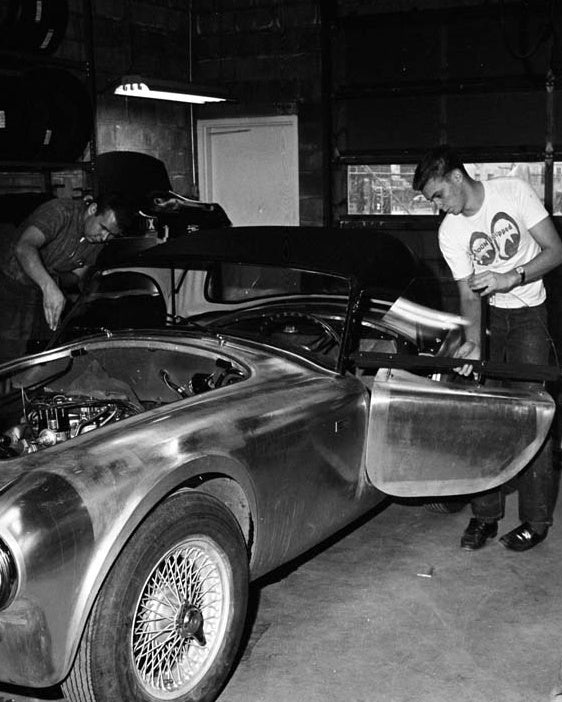 1962 COBRA CSX2000 AFTER PAINT INTERIOR — Shelby American photo credit Dave Friedman