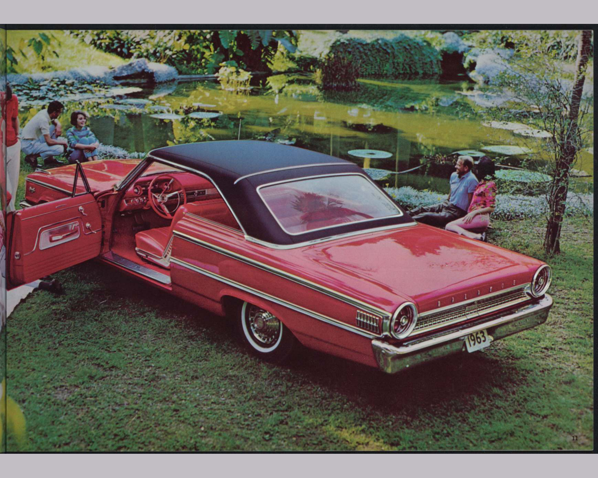 1963 Ford Car Line And Super Torque Brochure Page 11 0063-0005 — 16×20 proportions
