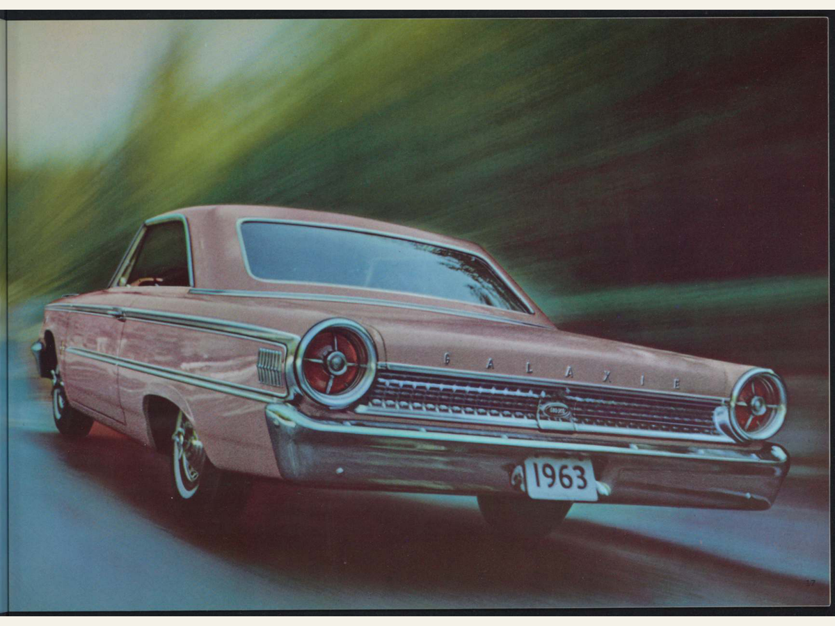 1963 Ford Car Line And Super Torque Brochure Page 17 0063-0006 — 18×24 proportions