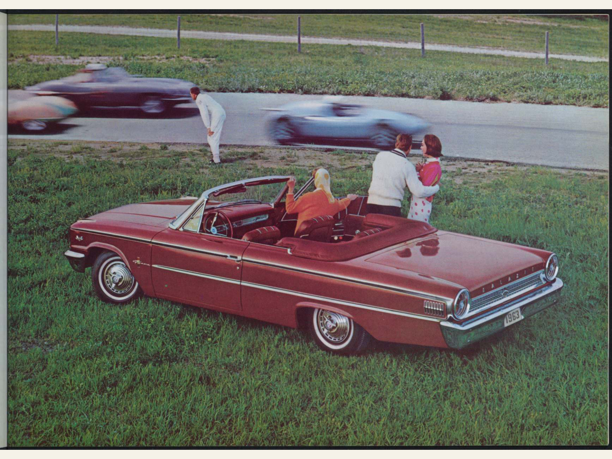1963 Ford Car Line And Super Torque Brochure Page 19 0063-0007 — 18×24 proportions