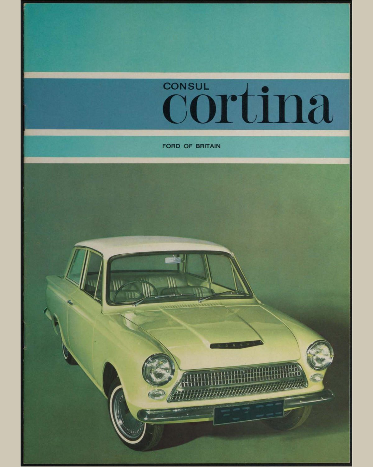 1963 Ford Consul Cortina Mk I Brochure Page 1 0063-0012 — 16×20 proportions