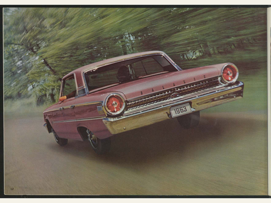 1963 Ford Galaxie Brochure Page 12 0063-0020 — 18×24 proportions