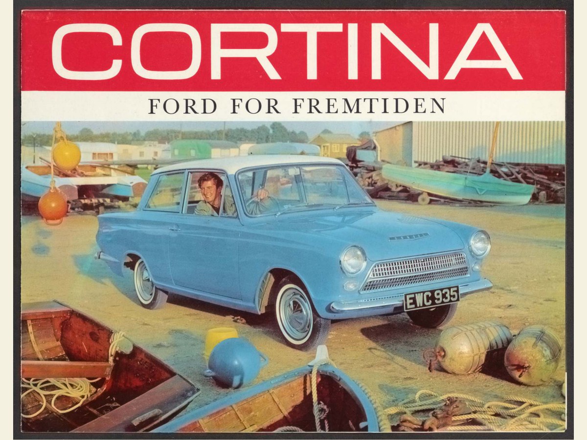 1963 Ford Consul Cortina Mk 1 Brochure Page 1 0063-0022 — 18×24 proportions