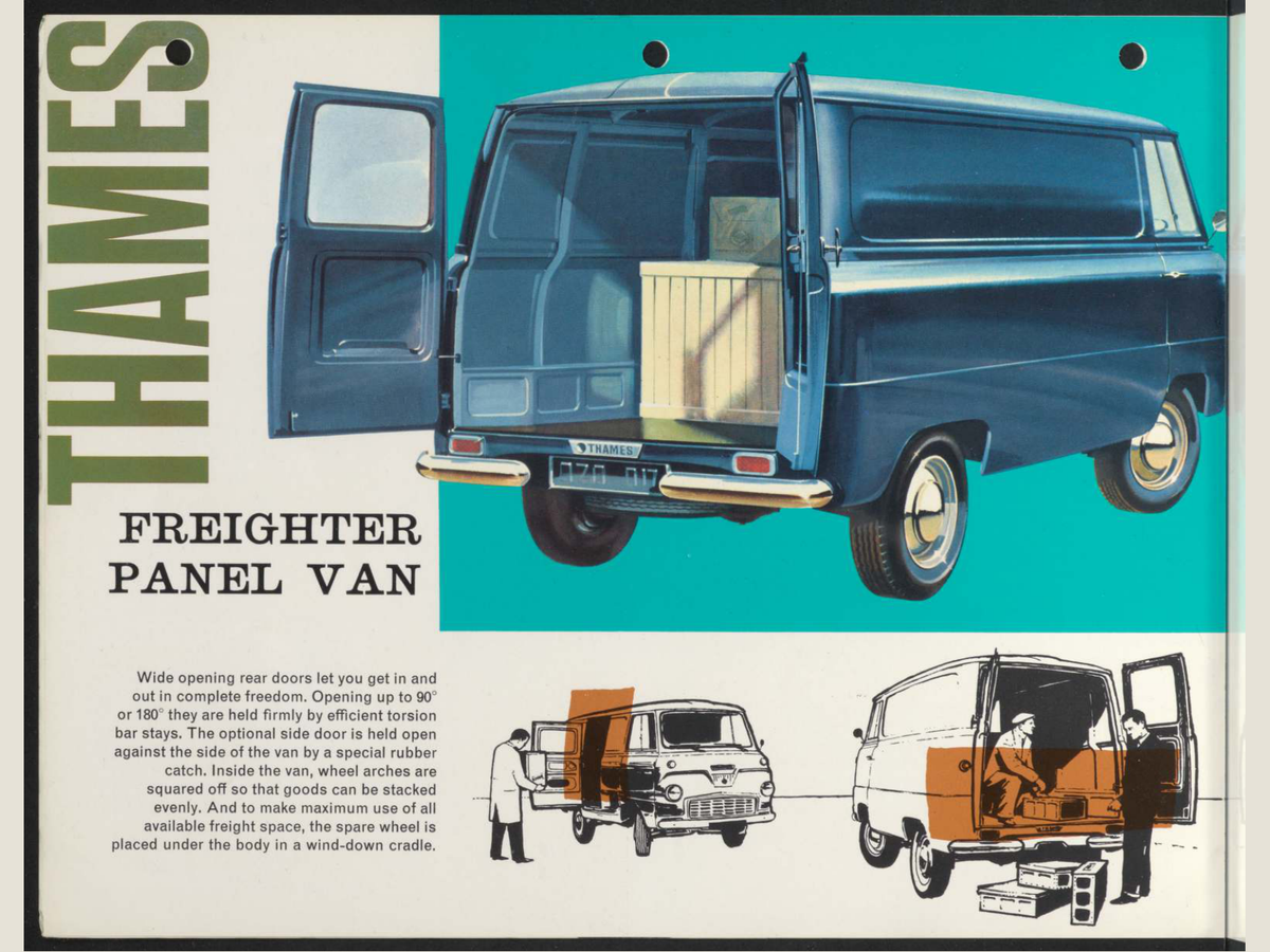 1963 Ford Thames Freighter Range Brochure Page 6 0063-0032 — 18×24 proportions