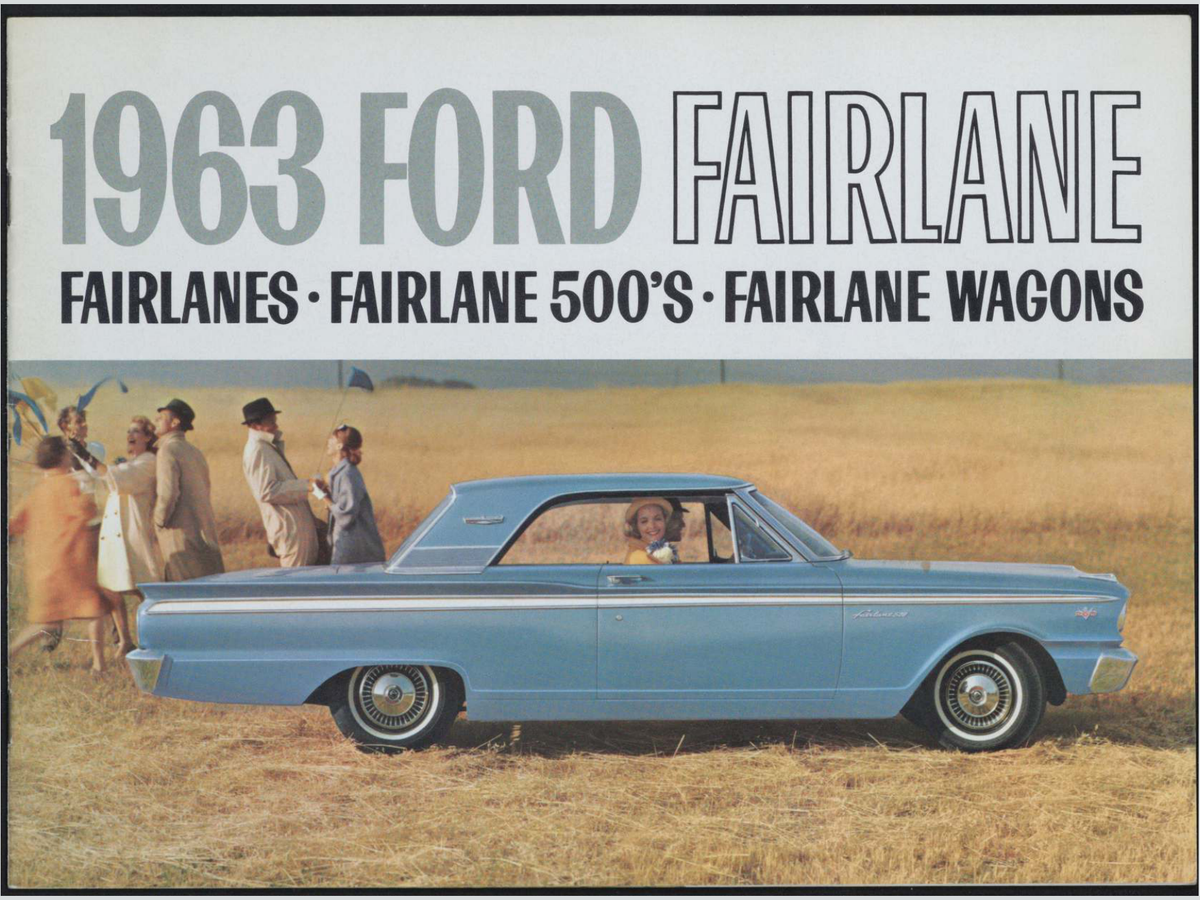 1963 Ford Fairlane Brochure Page 1 0063-0037 — 18×24 proportions