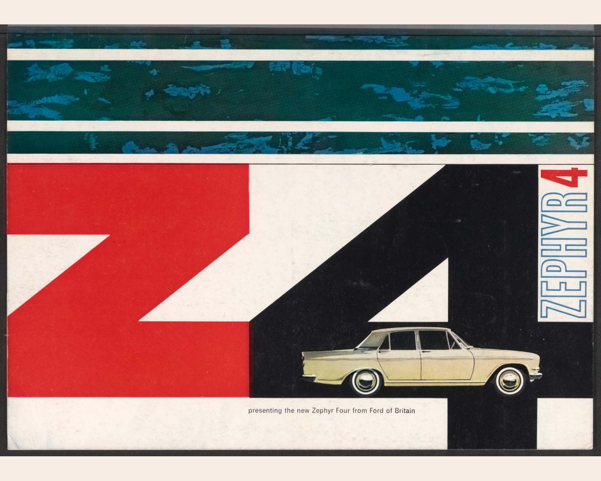 1964 Ford Zephyr 4 Mk 3 Brochure Page 1 0064-0008 — 16×20 proportions