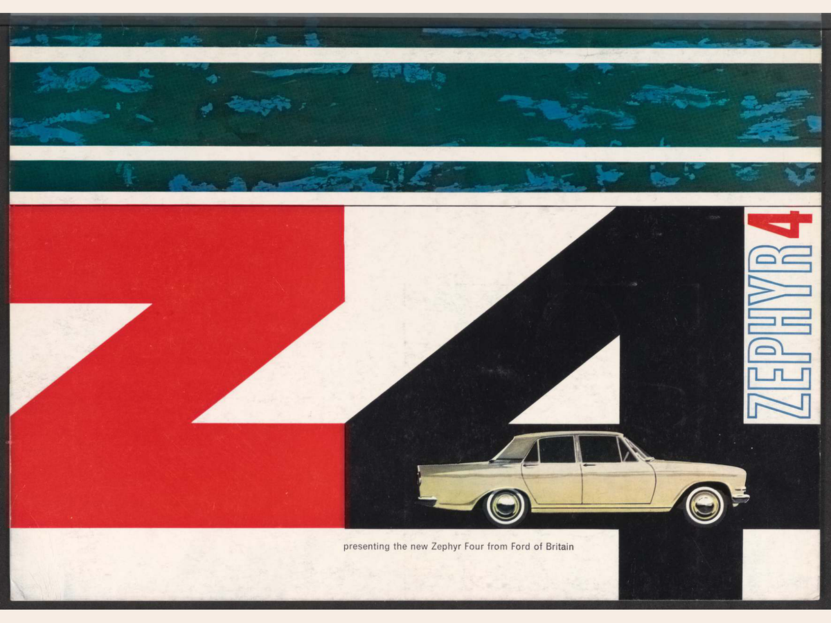 1964 Ford Zephyr 4 Mk 3 Brochure Page 1 0064-0008 — 18×24 proportions