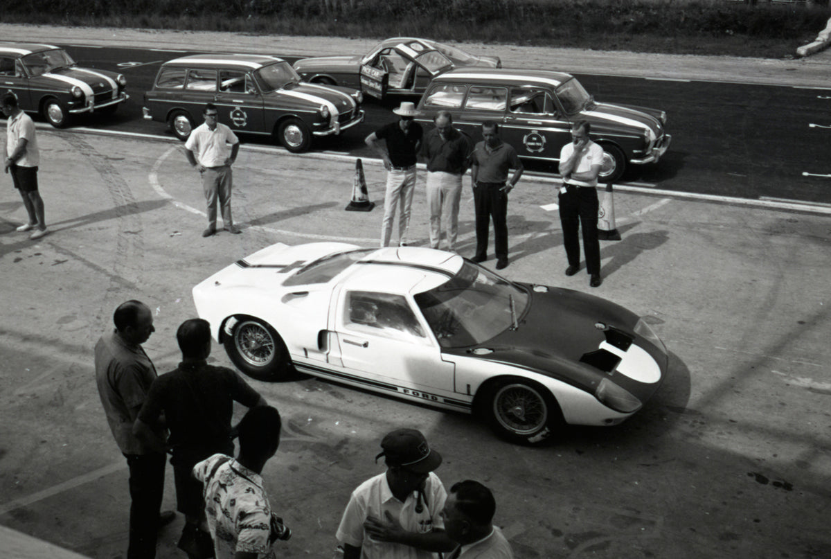 1964 Ford GT40 side view in paddock — Nassau — 0064-0012