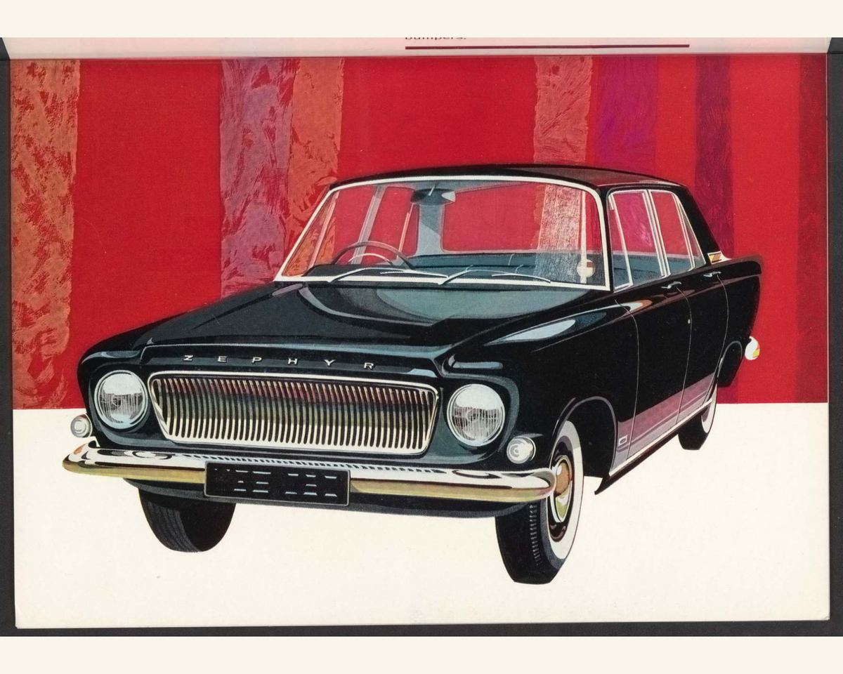 1964 Ford Zephyr 4 Mk 3 Brochure Page 3 0064-0013 — 16×20 proportions
