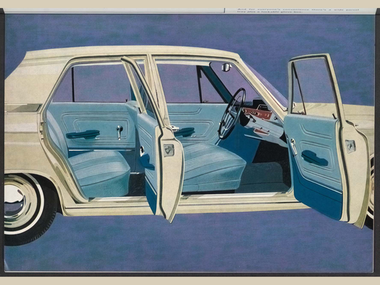 1964 Ford Zephyr 4 Mk 3 Brochure Page 5 0064-0016 — 18×24 proportions