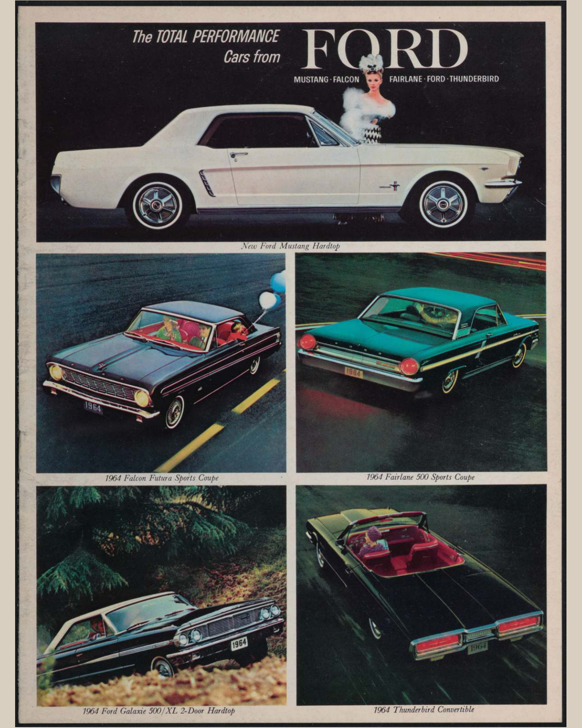 1964 Ford Car Lineup Brochure Page 1 0064-0024 — 16×20 proportions