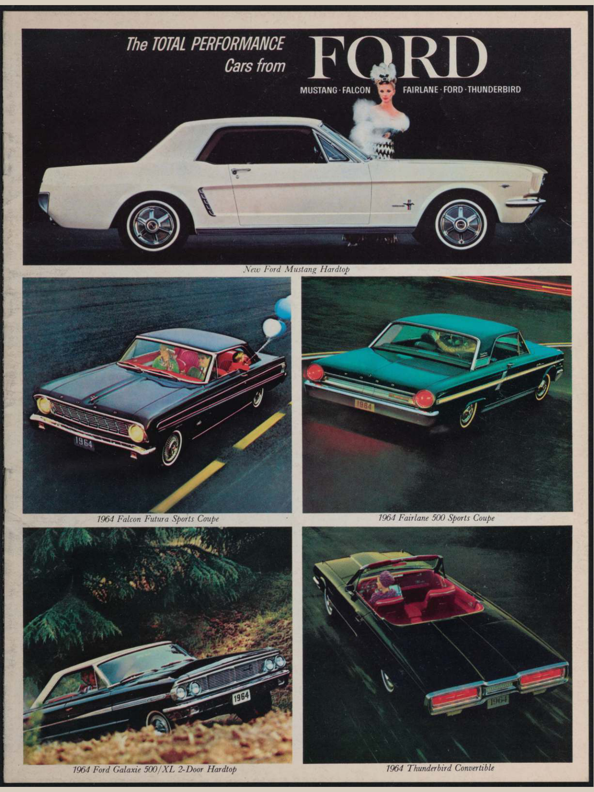 1964 Ford Car Lineup Brochure Page 1 0064-0024 — 18×24 proportions