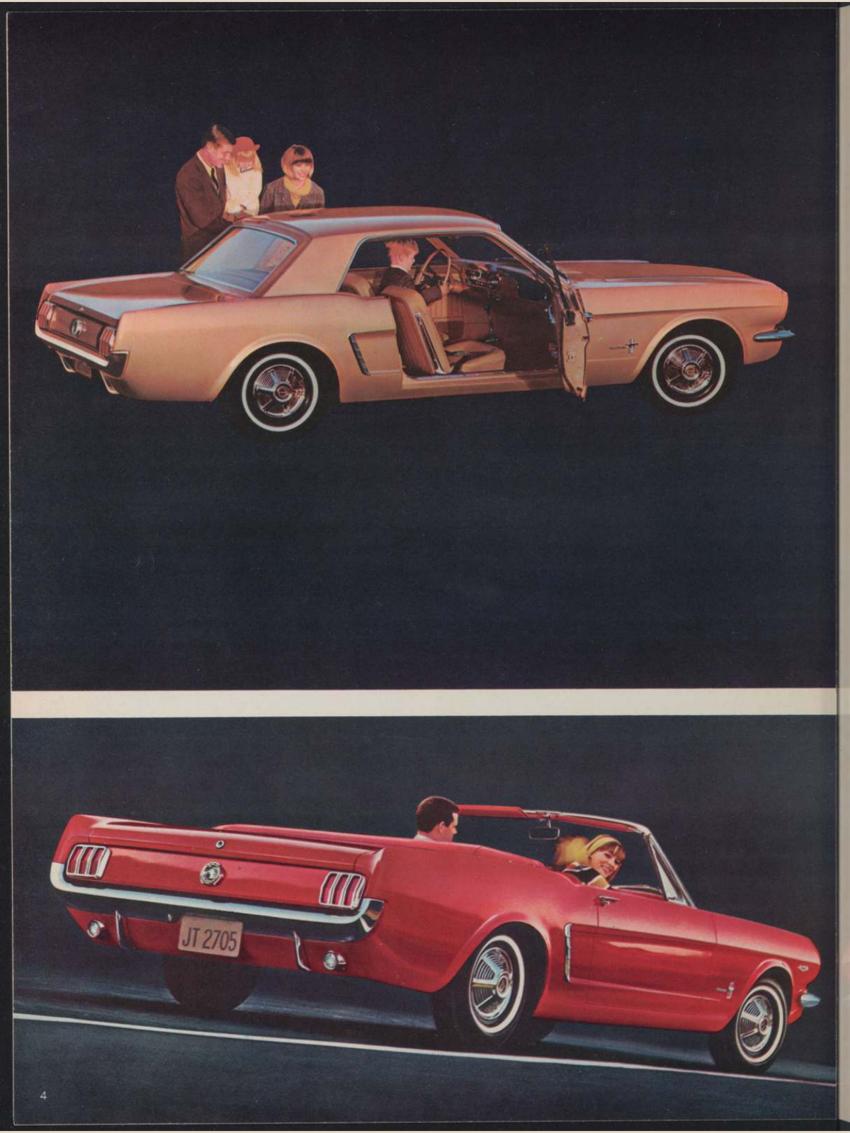 1964 Ford Car Lineup Brochure Page 4 0064-0027 — 18×24 proportions