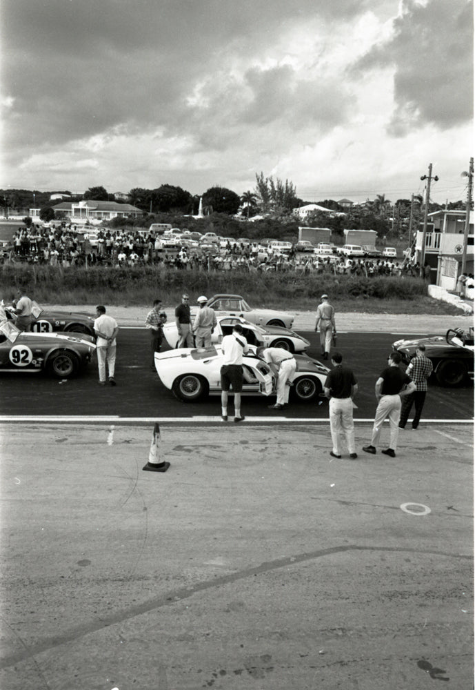 1964 Sports cars in paddock — Nassau — 0064-0028