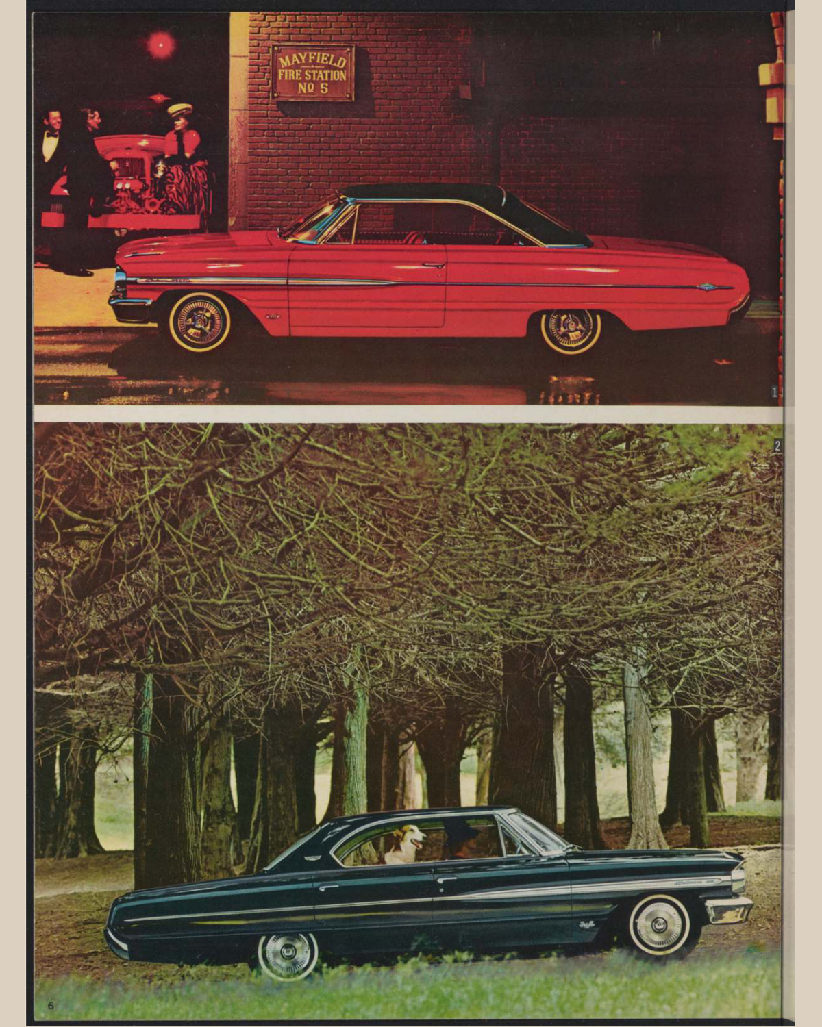 1964 Ford Car Lineup Brochure Page 6 0064-0044 — 16×20 proportions