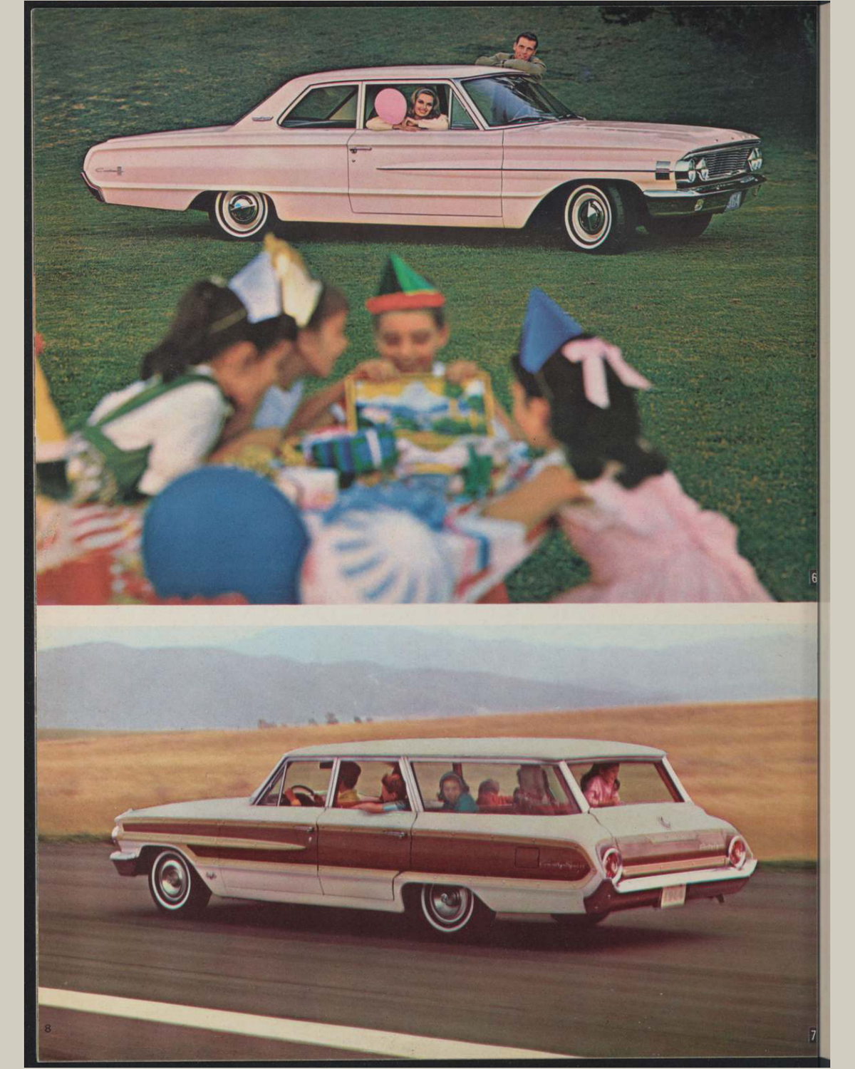 1964 Ford Car Lineup Brochure Page 8 0064-0045 — 16×20 proportions