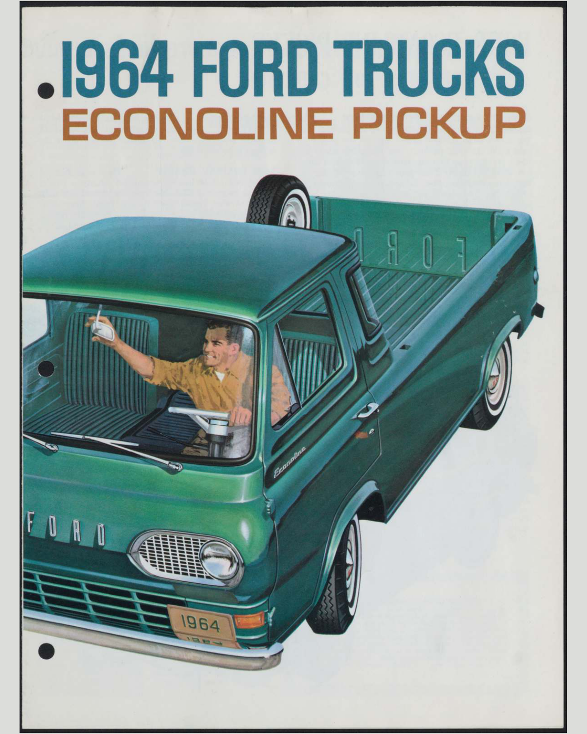 1964 Ford Econoline Pickup Brochure Page 1 0064-0050 — 16×20 proportions