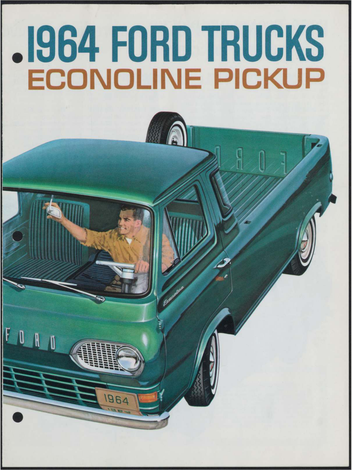1964 Ford Econoline Pickup Brochure Page 1 0064-0050 — 18×24 proportions