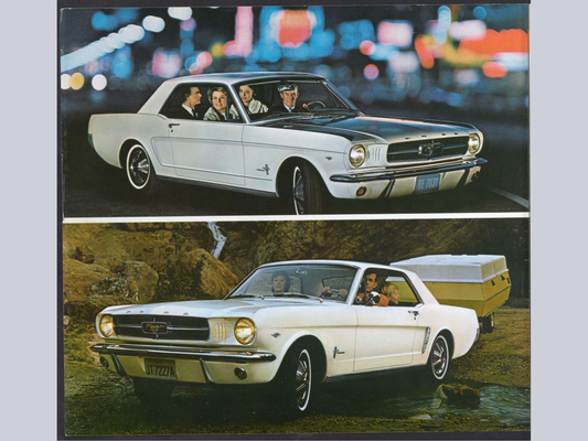 1964.5 Ford Mustang Brochure Page 10 0064-0056 — 18×24 proportions