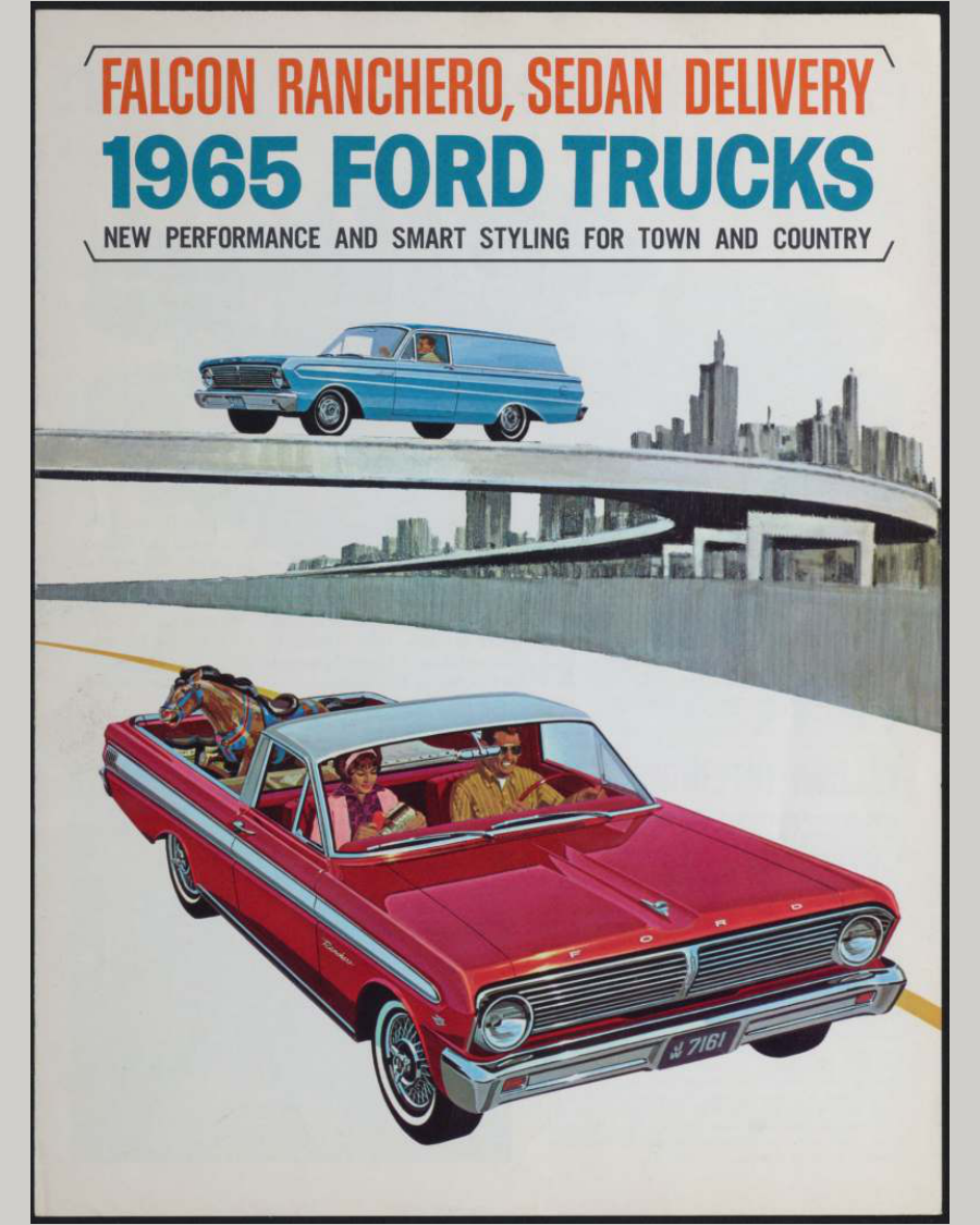 1965 Ford Falcon Ranchero Brochure Page 1 0065-0033 — 16×20 proportions