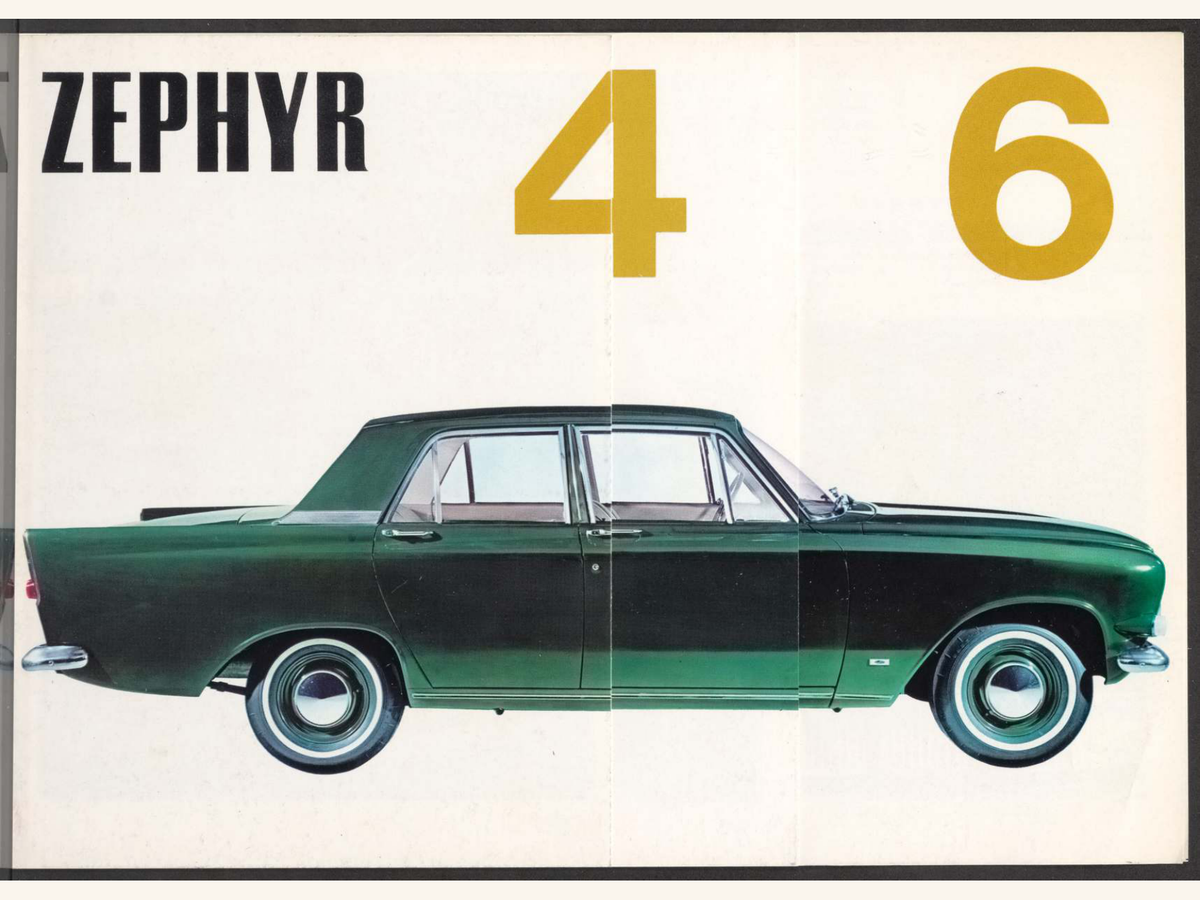 1965 Ford Zephyr 4 And Zephyr 6 Mk 3 Brochure Page 1 0065-0046 — 18×24 proportions