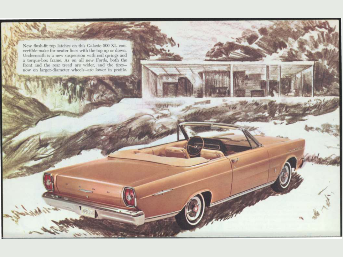 1965 Ford Family Of Cars Brochure Page 14 0065-0062 — 18×24 proportions