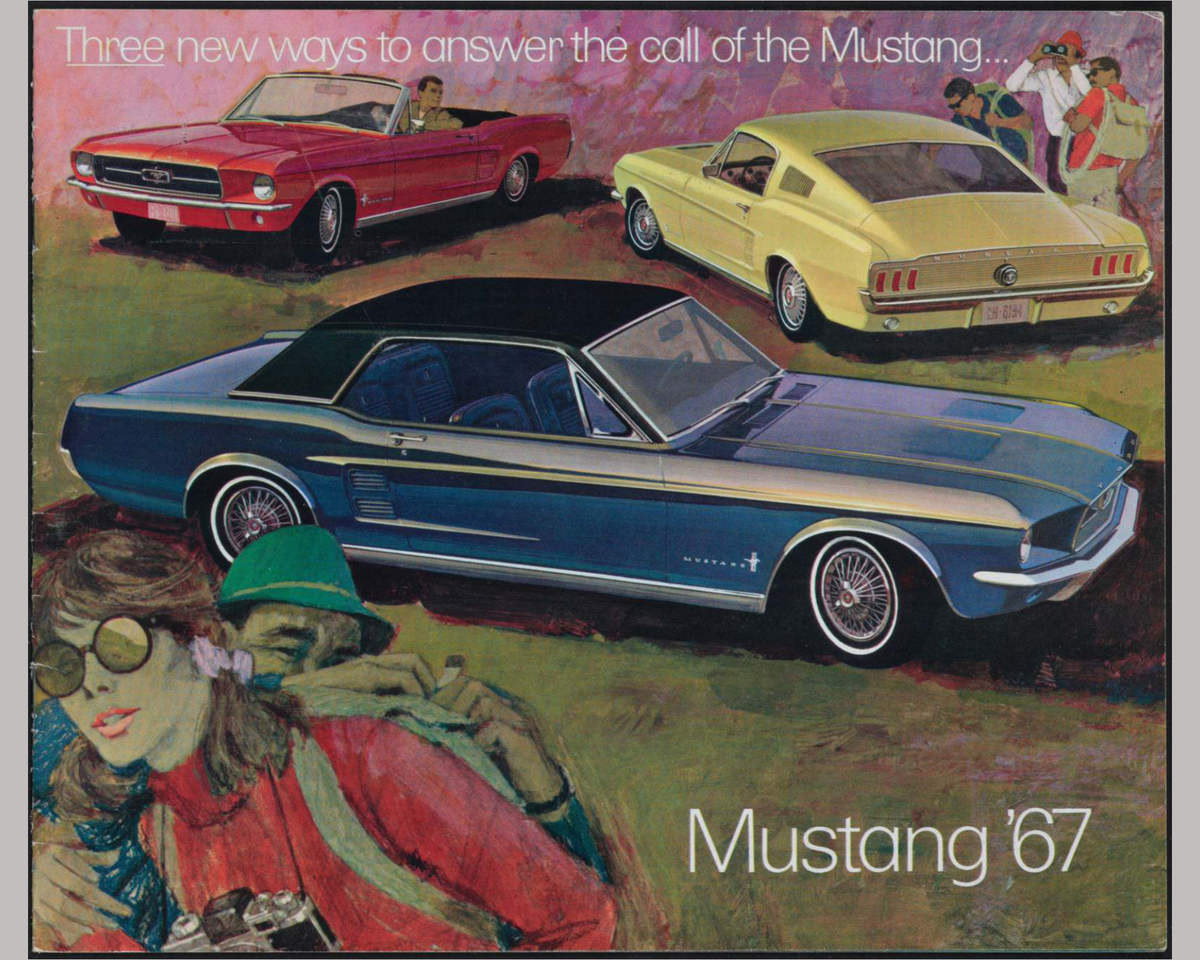 1967 Ford Mustang Brochure Page 1 0067-0000 — 16×20 proportions