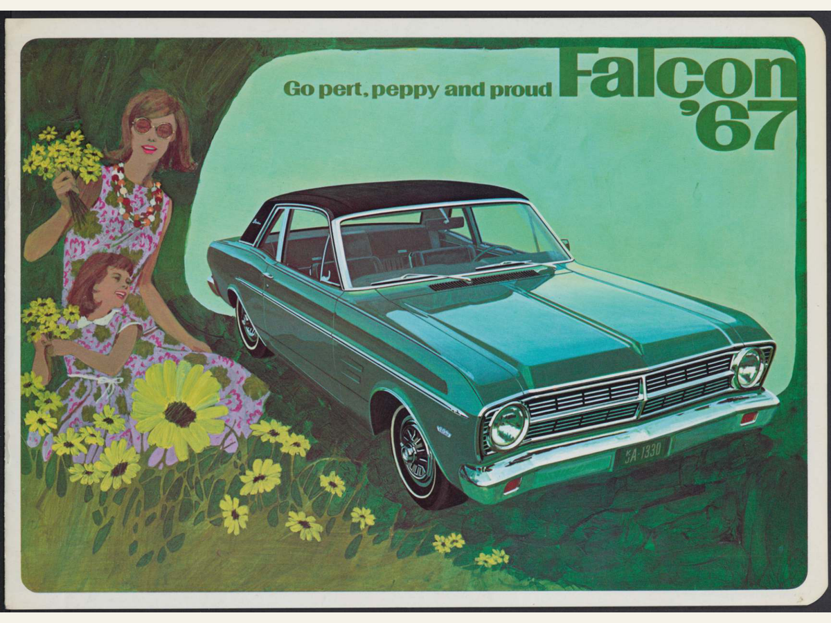 1967 Ford Falcon Brochure Page 1 0067-0002 — 18×24 proportions