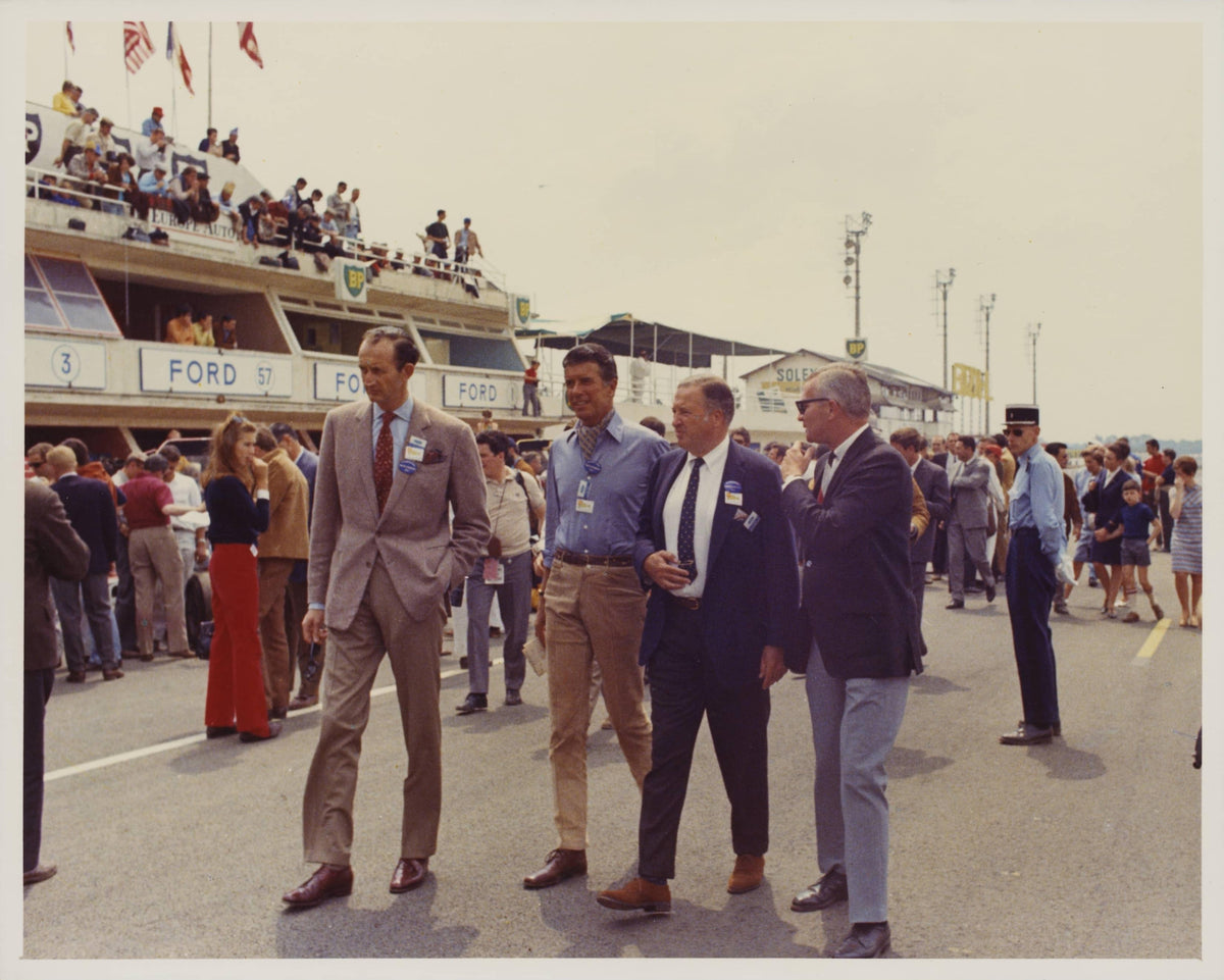 1967 — Henry Ford II and Jacque Passino at the 24 Hours of Le Mans Race, June 1967 — Fordimages 0067-0008; source THF134898