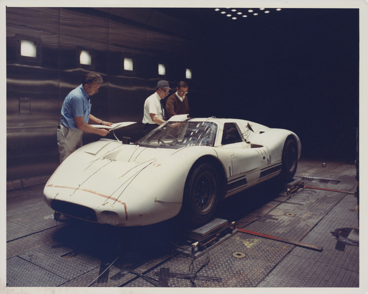 1967 — Ford GT40 J-Car Wind Tunnel Testing, Dearborn, Michigan, 1967 — Fordimages 0067-0012; source THF134906