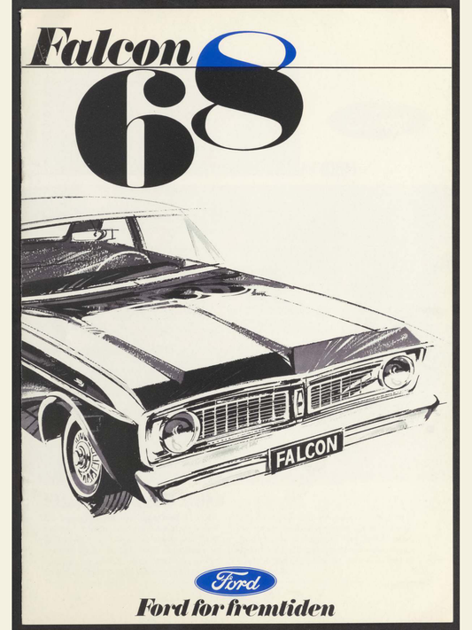 1968 Ford Falcon Brochure Page 1 0068-0000 — 18×24 proportions