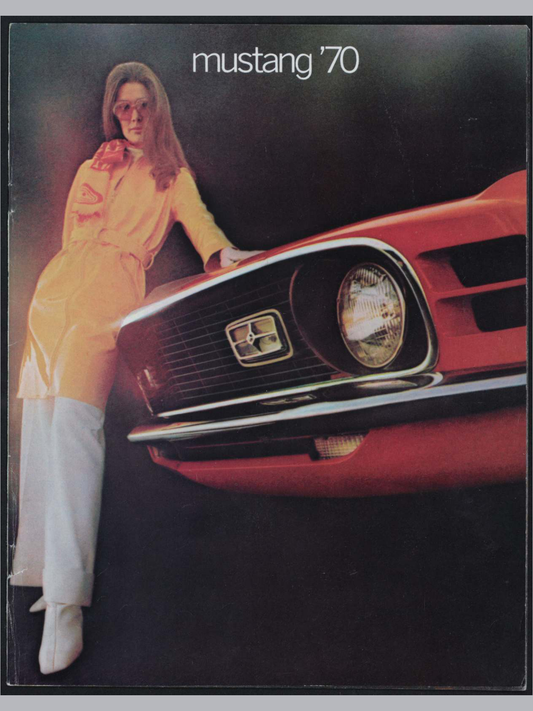 1970 Ford Mustang Brochure Page 1 0070-0003 — 18×24 proportions