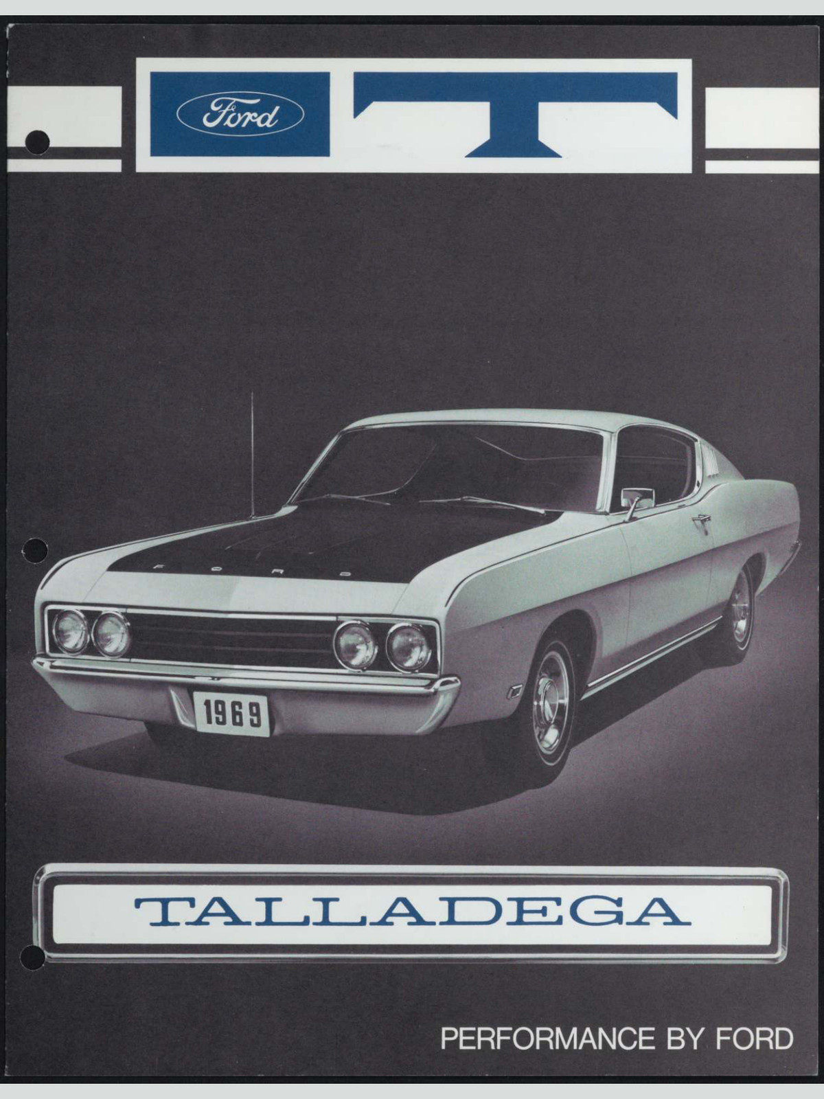 1989 Ford Torino Talladega Brochure Page 1 0089-0000 — 18×24 proportions