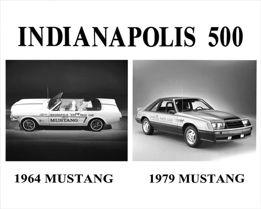 1964 and 1979 Ford Mustang Indy 500 Pace Cars neg 208724 005 0144-0842