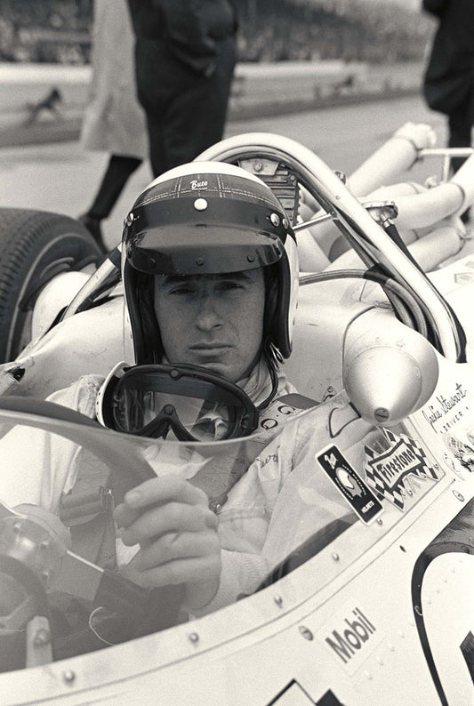 1966 Indianapolis 500 Indiana Jackie Stewart Lola Ford Head shot CD 0554 3252 2891 12 0144-0967