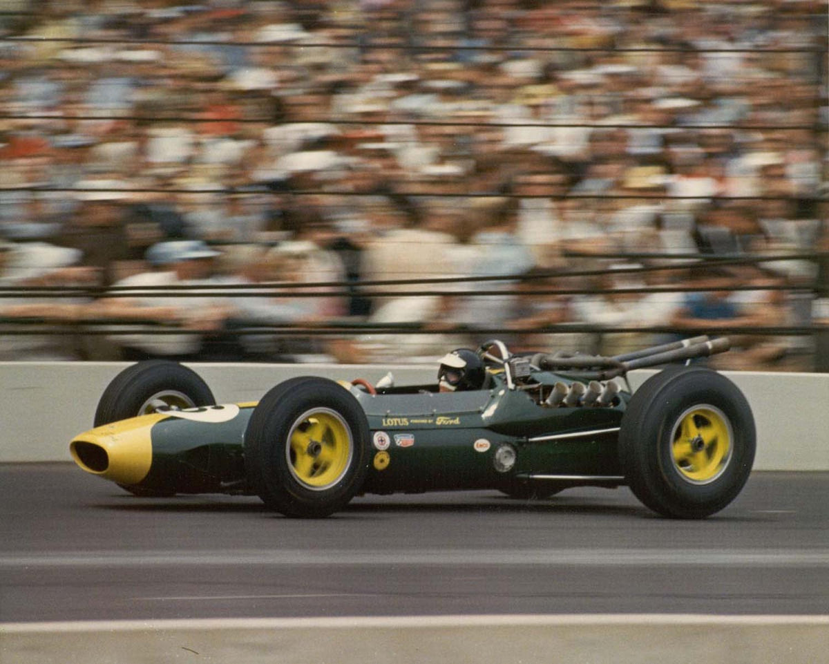 Ford Motor Company archival image documenting Jim Clark 1964 Indianapolis 500.