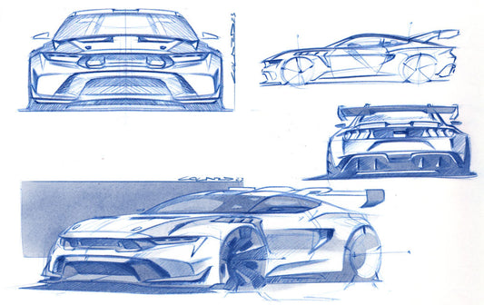 Mustang GTD Sketch Board 0144-1835