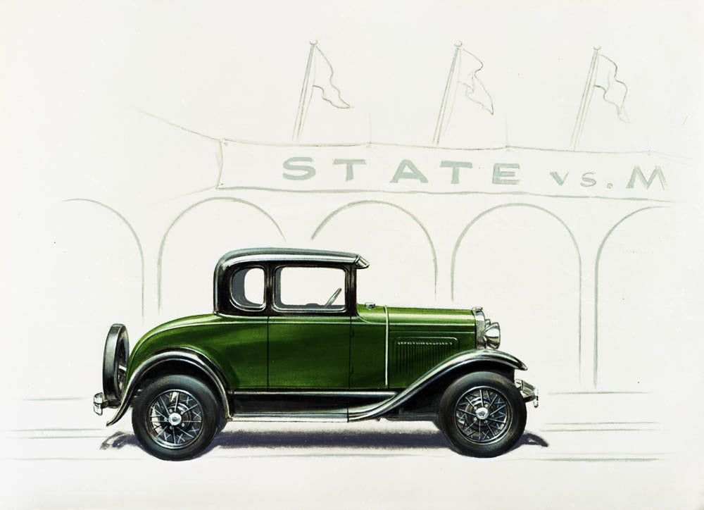 1930 Ford Model A 5-window coupe CN3177-9 0144-2138