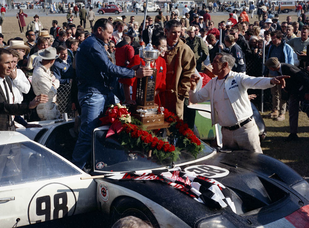 1966 Feb Daytona winners Miles-Ruby and team CN4300-132 0144-2448