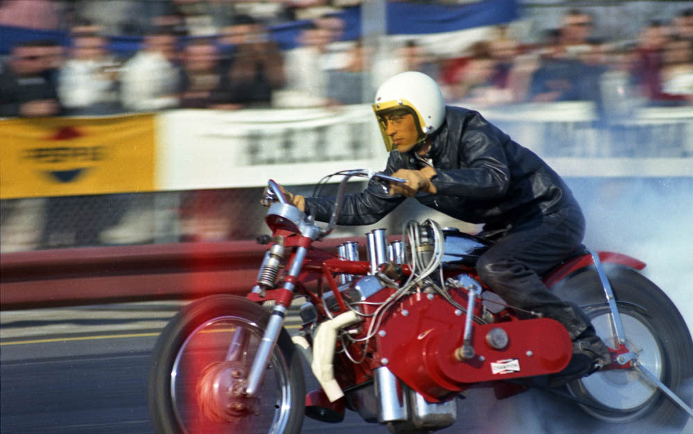 1966 Feb Pomona 1966 Chevy Motorcycle E J Potter CN4320-77 0144-2470