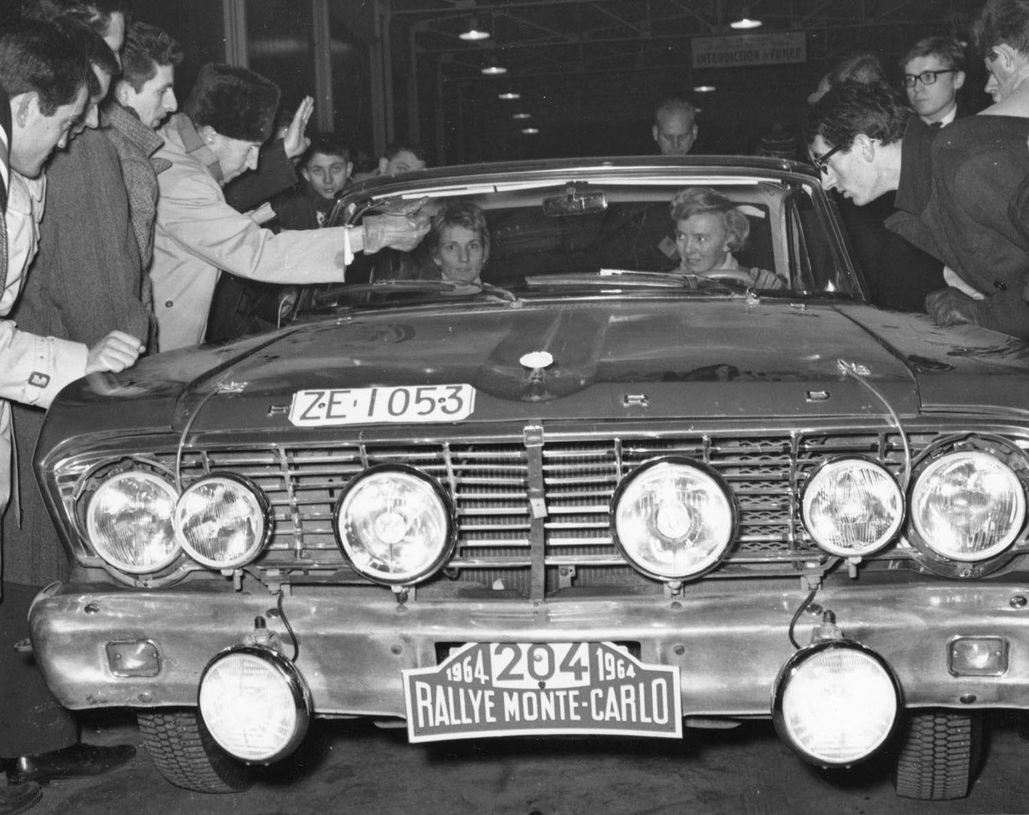 1964 Monte Carlo Rally Ford Falcon 2 at Race Start 47 0144-4602