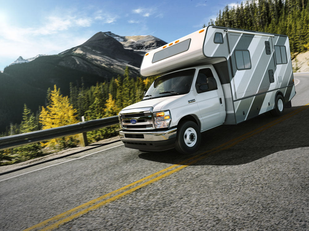 Official Ford Motor Company image of the 2026 Ford E-350 commercial platform.
