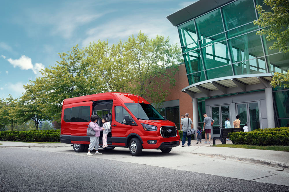 Official Ford Motor Company image of the 2026 Ford Transit commercial van.