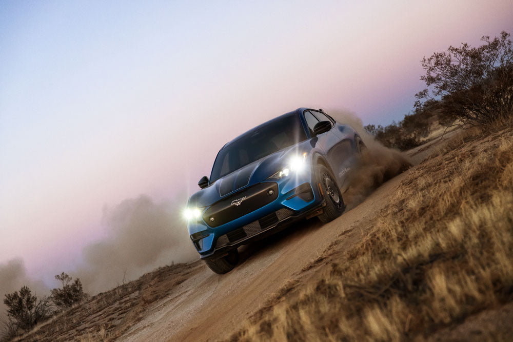 Official Ford Motor Company image of the 2026 Mustang Mach-E Rally.