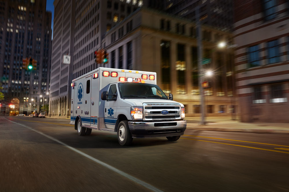 Official Ford Motor Company image of the 2026 Ford E-Series commercial platform.