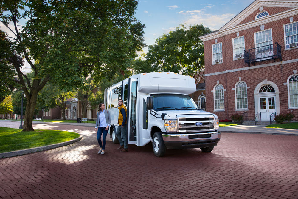Official Ford Motor Company image of the 2026 Ford E-Series commercial platform.