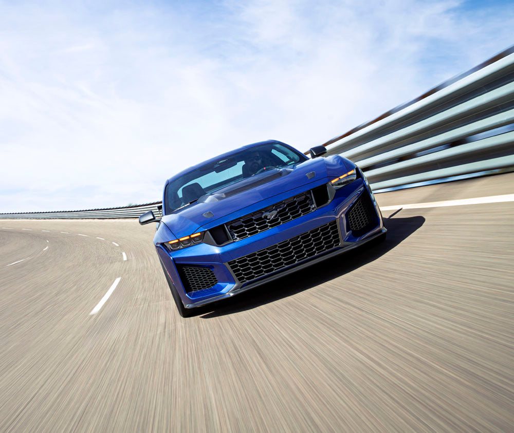 Official Ford Motor Company image of the 795-horsepower 2026 Mustang Dark Horse SC.