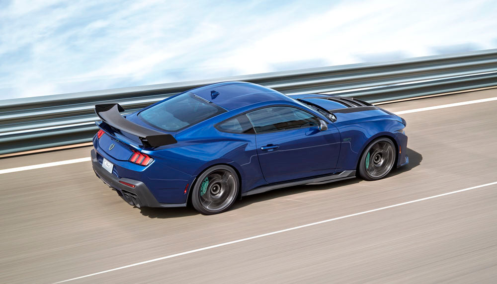 Official Ford Motor Company image of the 795-horsepower 2026 Mustang Dark Horse SC.